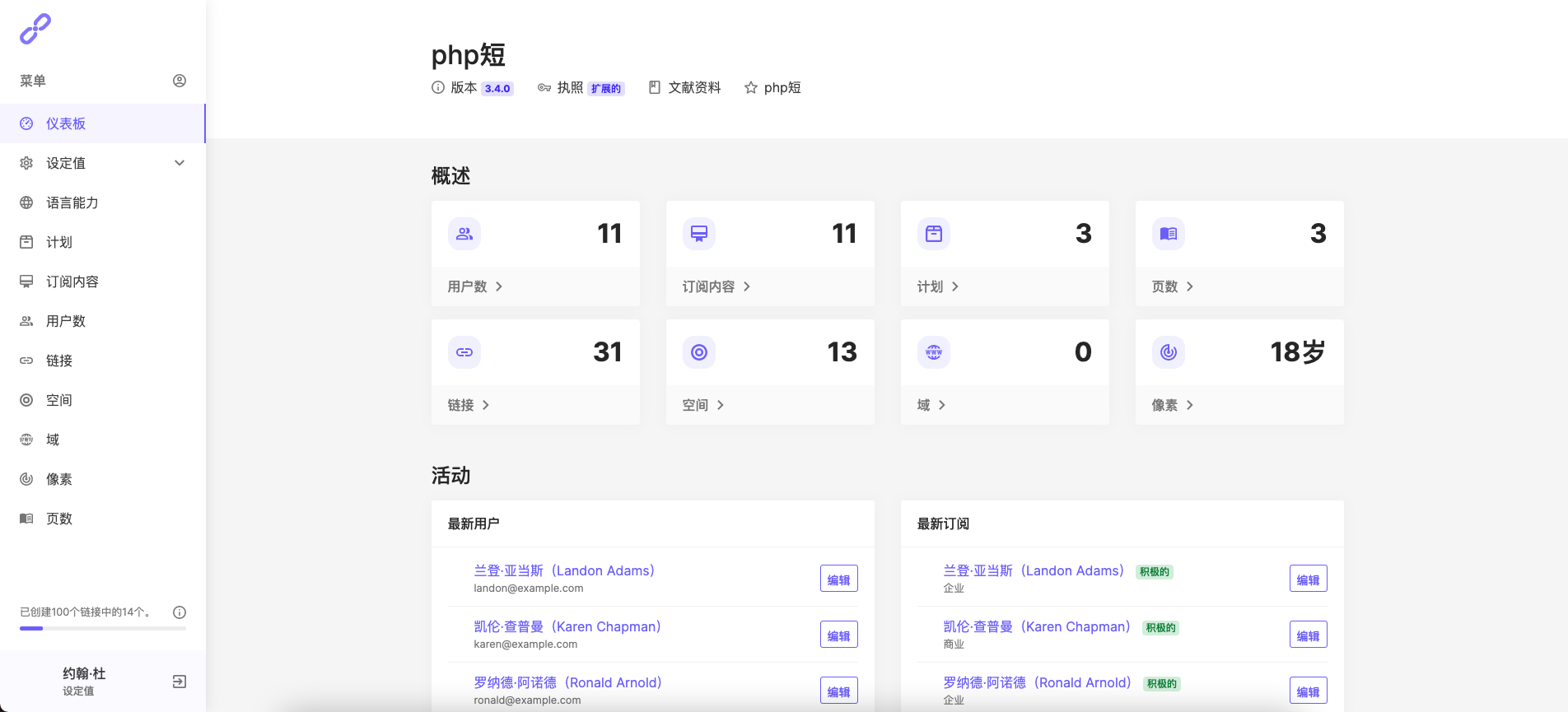 URL域名缩短器平台短域生成phpShort v3.4.0扩展破解免授权版