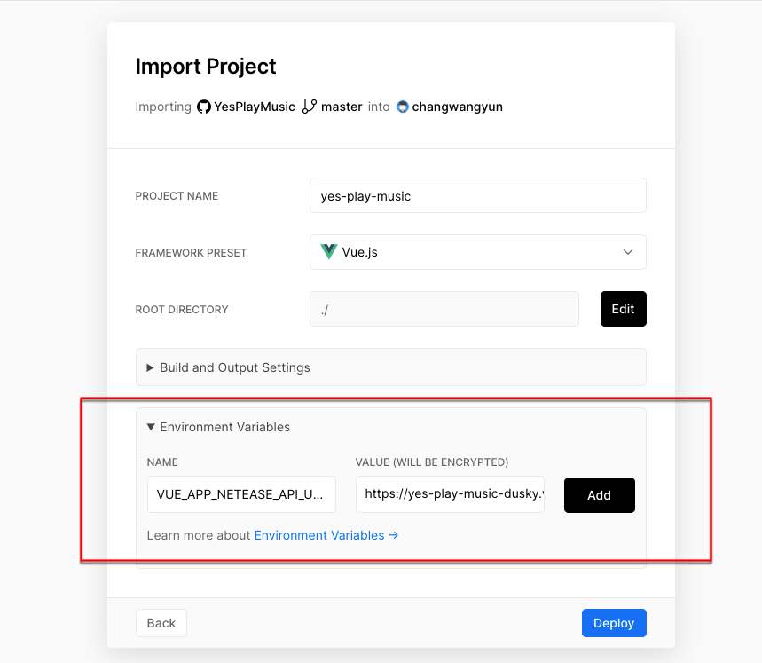 用 vercel 搭建一个高颜值的第三方网易云播放器 YesPlayMusic