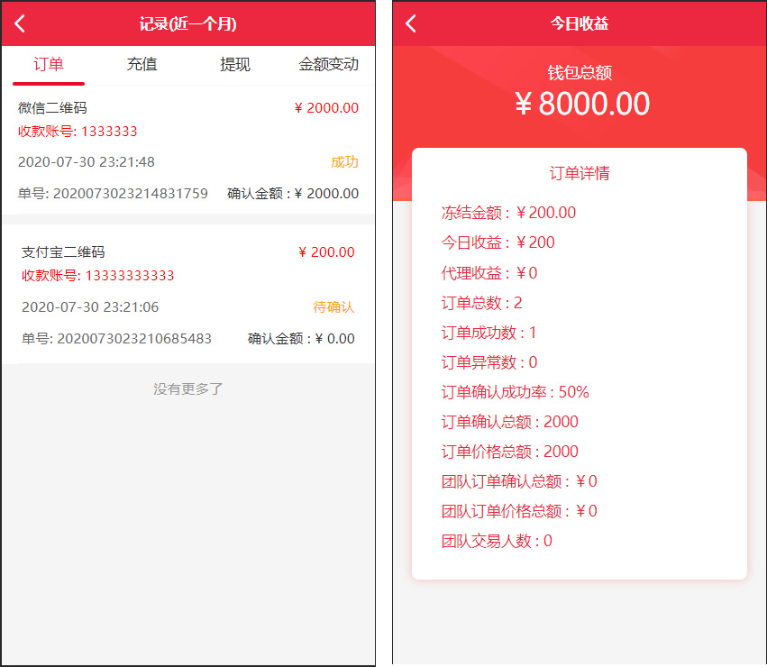 最新盛大大财神多功能完美运营微信+支付宝+银行卡+云闪付+抢单系统跑分系统源码（含完整数据）