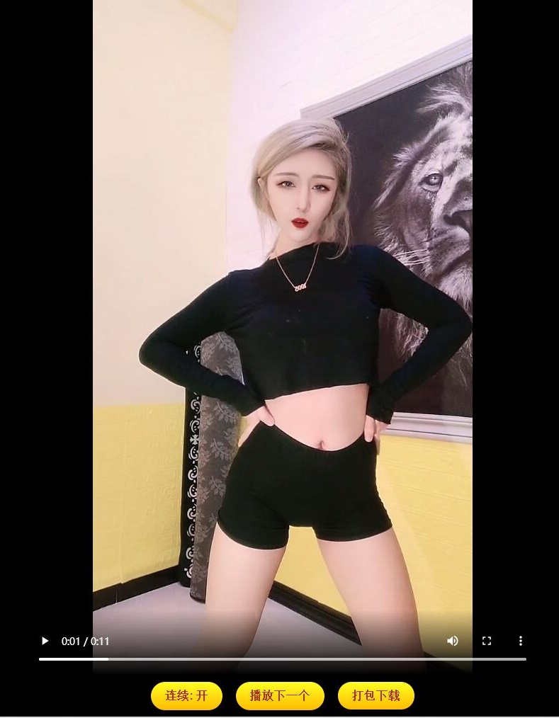 随机在线播放热门快手短视频HTML网页源码