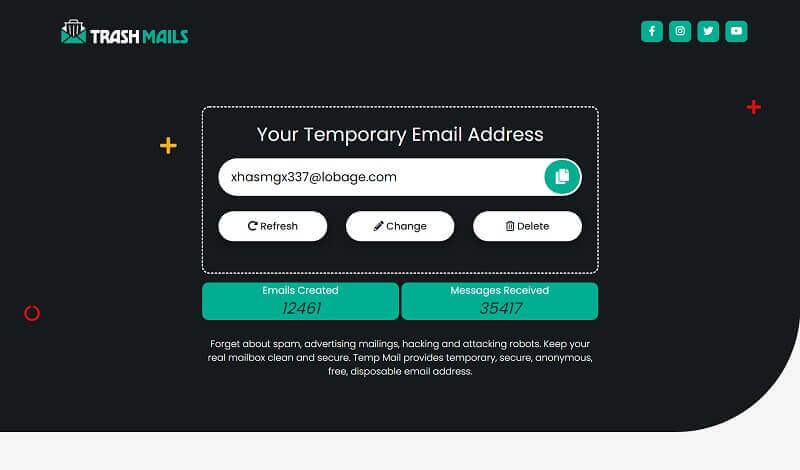 Trash Mails v1.3 PHP临时电子邮件地址系统