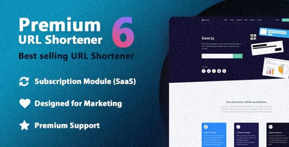 Premium URL Shortener v6.4.3 PHP短网址商业破解版