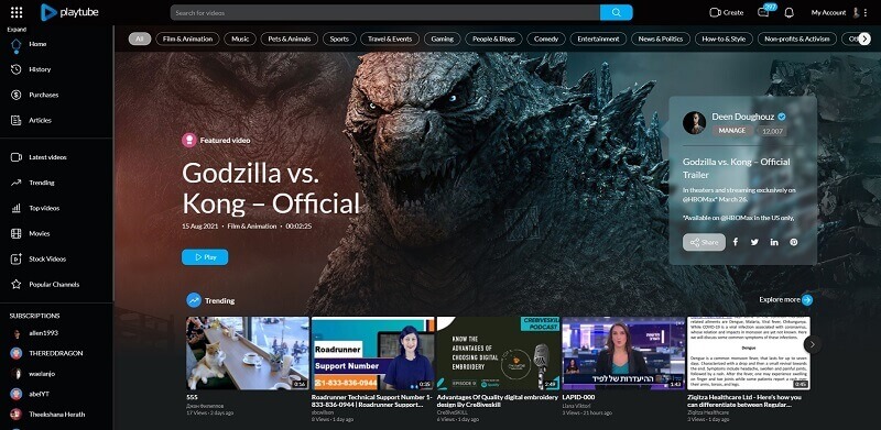 PlayTube v2.2.2 PHP快速视频上传分享程序源码