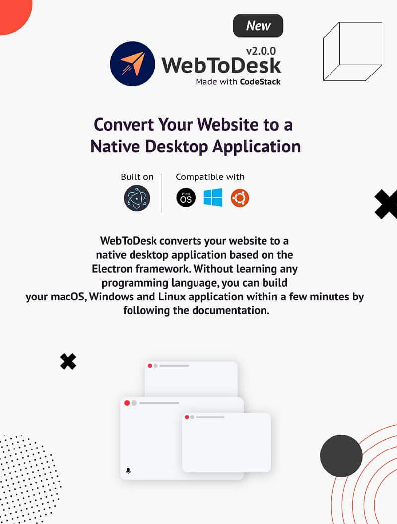 WebToDesk v2.0 将您的网站转换为本地桌面应用程序