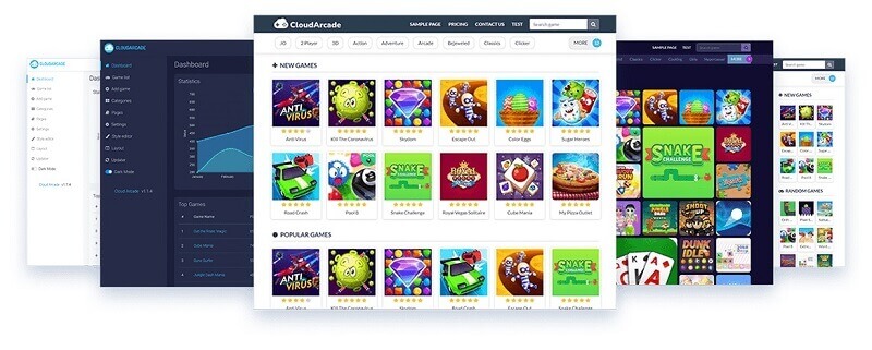 CloudArcade v1.2.3 专为HTML5 / Flash游戏设计的轻量级CMS
