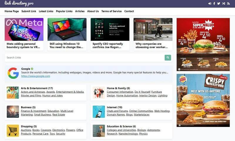 Link Directory Pro v1.1 国外版PHP网址导航