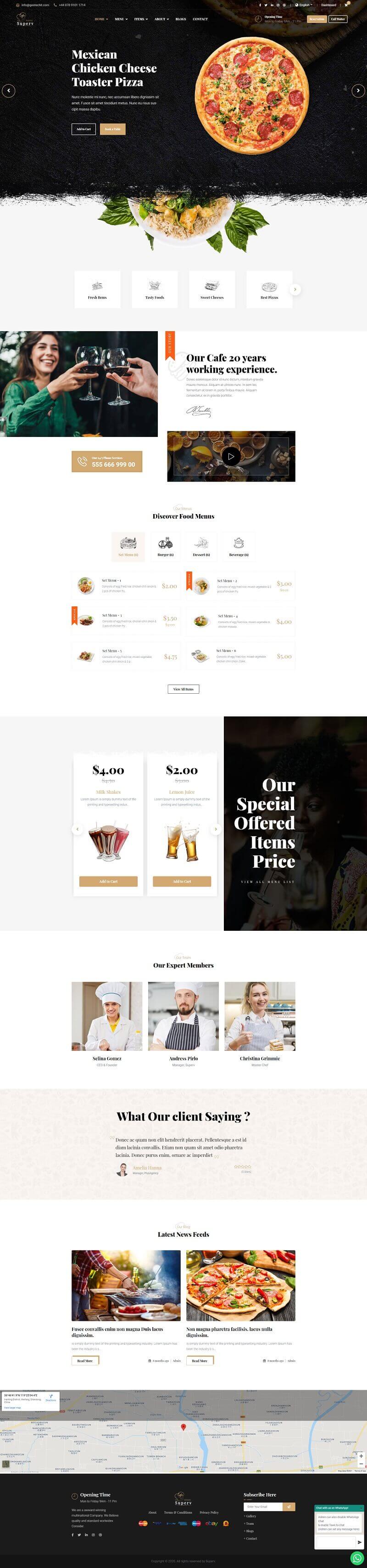 Superv v2.0 PHP餐厅网站管理与QR码菜单 餐厅网站CMS和管理系统