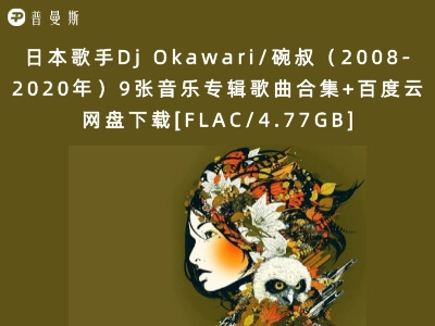 日本歌手Dj Okawari/碗叔（2008-2020年）9张音乐专辑歌曲合集+百度云网盘下载[FLAC/4.77GB]