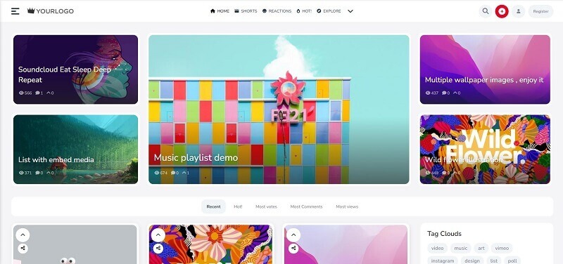 PHP瀑布流式视频、新闻、图片类CMS Kingmedia v7.3