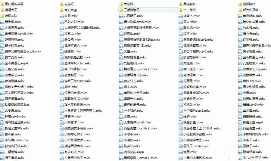 上海美术电影制片厂动画片合集高清[MP4/MKV/175.65GB]百度云下载