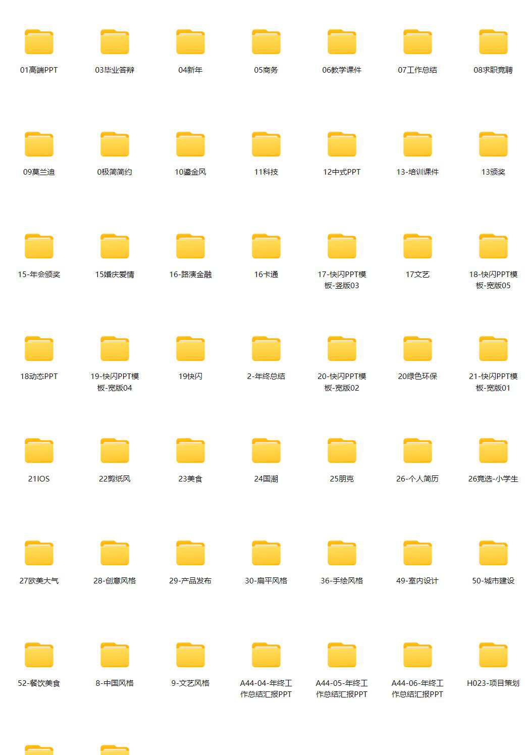 9999套PPT模板 各种风格的都有 存起来就备用吧