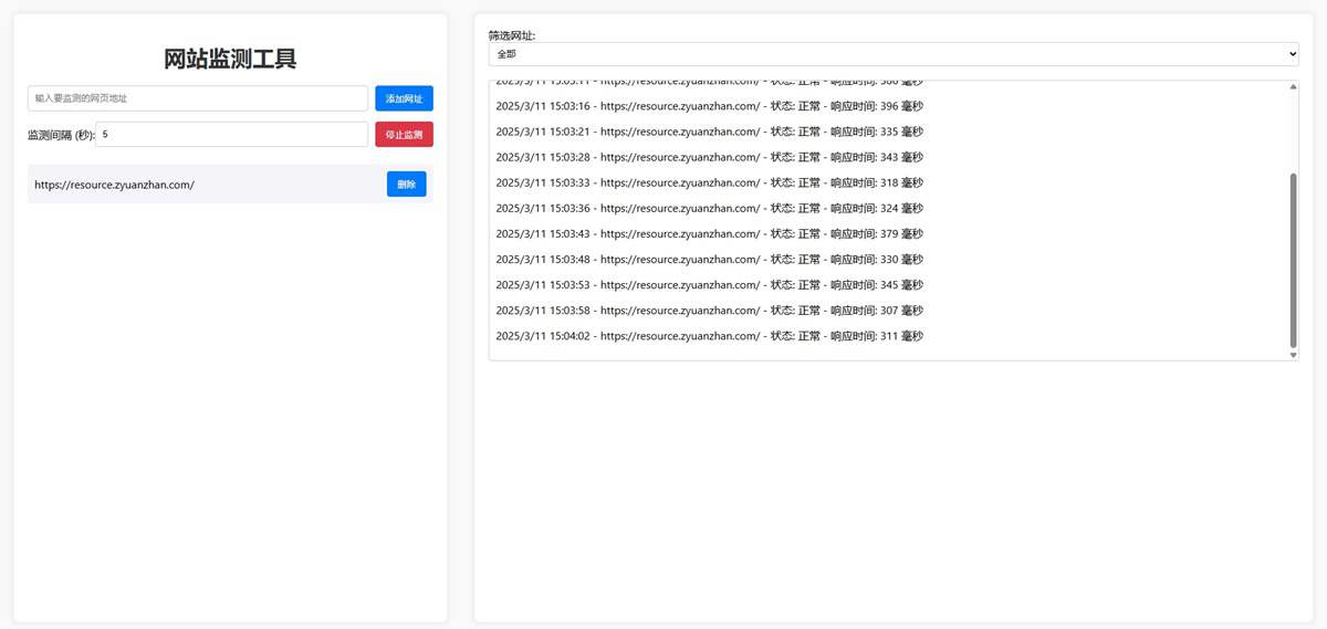 网站状态检测工具源码 快速知道网站运行状态