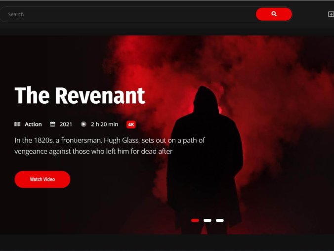 2021最新社交媒体电影视频HTML5模板