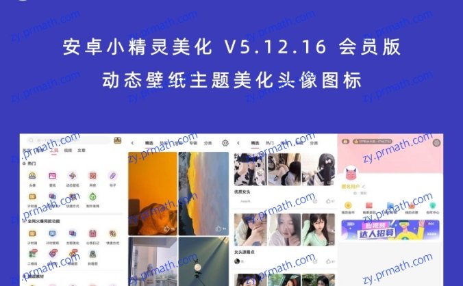 安卓小精灵美化 V5.12.16 会员版 动态壁纸主题美化头像图标