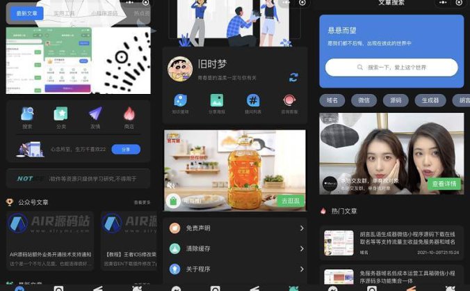全新适配最新微信登录接口 WordPress博客系统资讯资源变现下载微信小程序源码