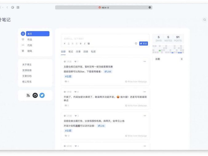 WordPress主题【Wing】简洁流畅、数据驱动,响应式的WordPress主题