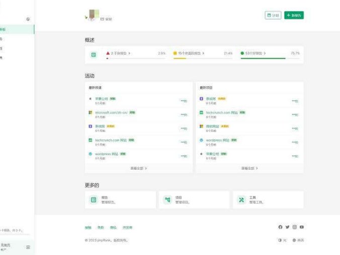 网站SEO报告和代码工具平台系统源码 国外版本需汉化