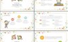 彩色卡通可爱儿童花朵背景的幼儿教育主题PPT模板百度云盘下载