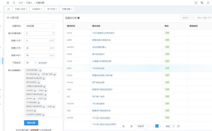 Telegram机器人开发 多全功能tgbot有后台版源码 telegram机器人搭建