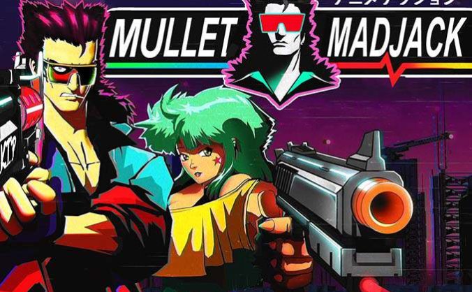 快节奏复古动漫风射击游戏《Mullet Mad Jack》中文版