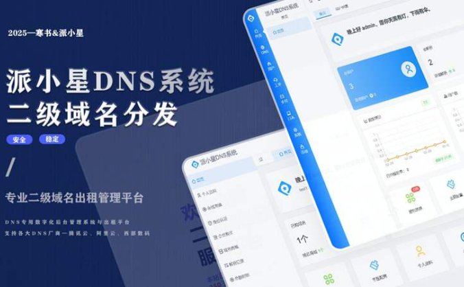2025派小星DNS二级域名分发系统V1.0.1 公测免费版