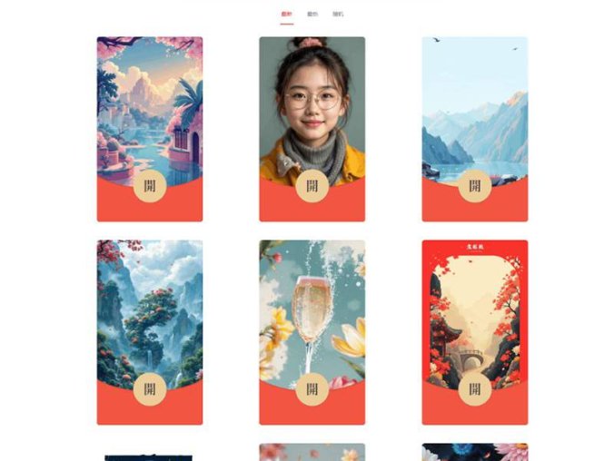 红包封面生成工具 AI一键生成微信红包封面系统源码 微信红包封面