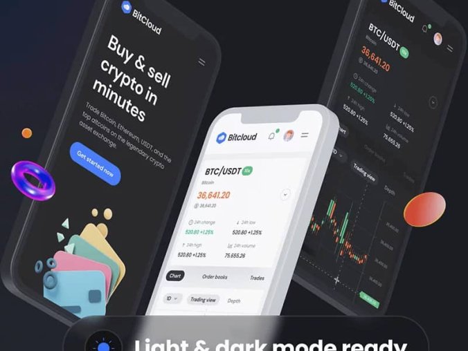 【资源编号41527】全套加密货币网站 自适应手机平板HTML5源码 UI设计界面react源码